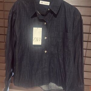 Zara jeans shirt
